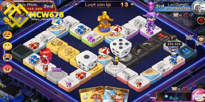 Cách chơi cờ tỷ phú - Đơn giản, dễ dàng tiếp cận nhất 3 Tung xúc xắc trên bàn cờ